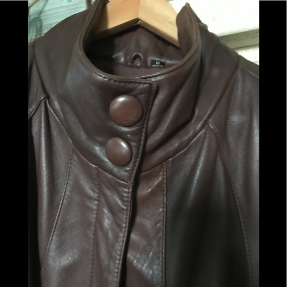 Vintage Genuine Leather Coat - Picture 2 of 7